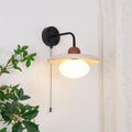 Solaro  Travertine Wall Light Pull Chain Switch
