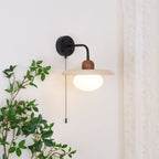 Solaro  Travertine Wall Light Pull Chain Switch