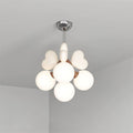 Chandelier Heart Accents Globe Shades Playful Modern Kids Room