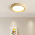 Ceiling Light Beige Flush Mount with Canopy Minimalist