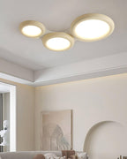 Ceiling Light Beige Flush Mount with Canopy Minimalist
