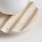 Ritta  Ceiling Light Travertine Glass