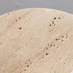 Ceiling Light Travertine Disc with Glass Globe  Cozy