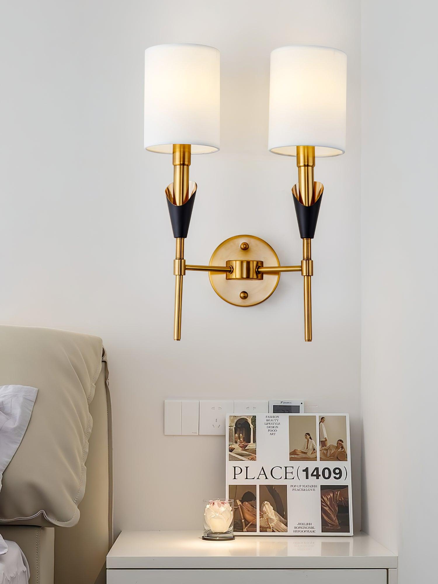 Eurzorira  Fabric Wall Light