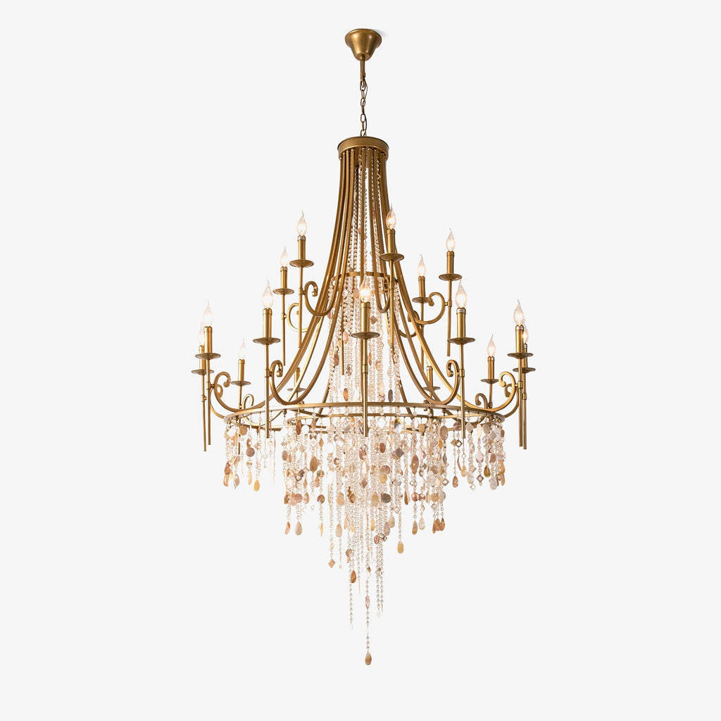 Errina Postmodern Luxury Shell Crystal Chandelier