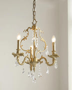Elvion Classic Brass Crystal Chandelier