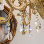 Elvion Classic Brass Crystal Chandelier