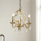 Elvion Classic Brass Crystal Chandelier