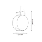 Ritta  Pendant Light Geometry Travertine