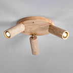 Zevenion Multi-Arm Travertine Ceiling Light
