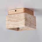 Alaearis Textured Travertine Ceiling Light