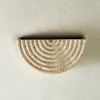 Faro Travertine Half-Moon Wall Lamp