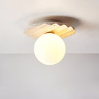 Travertine Wave Ceiling Light