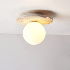 Travertine Wave Ceiling Light