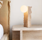 Vyrnora Travertine Slab Table Lamp