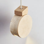 Ritta  Pendant Light Geometry Travertine
