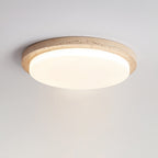 Etala Smooth-Edge Travertine Ceiling Light - Kingsley Beaumont