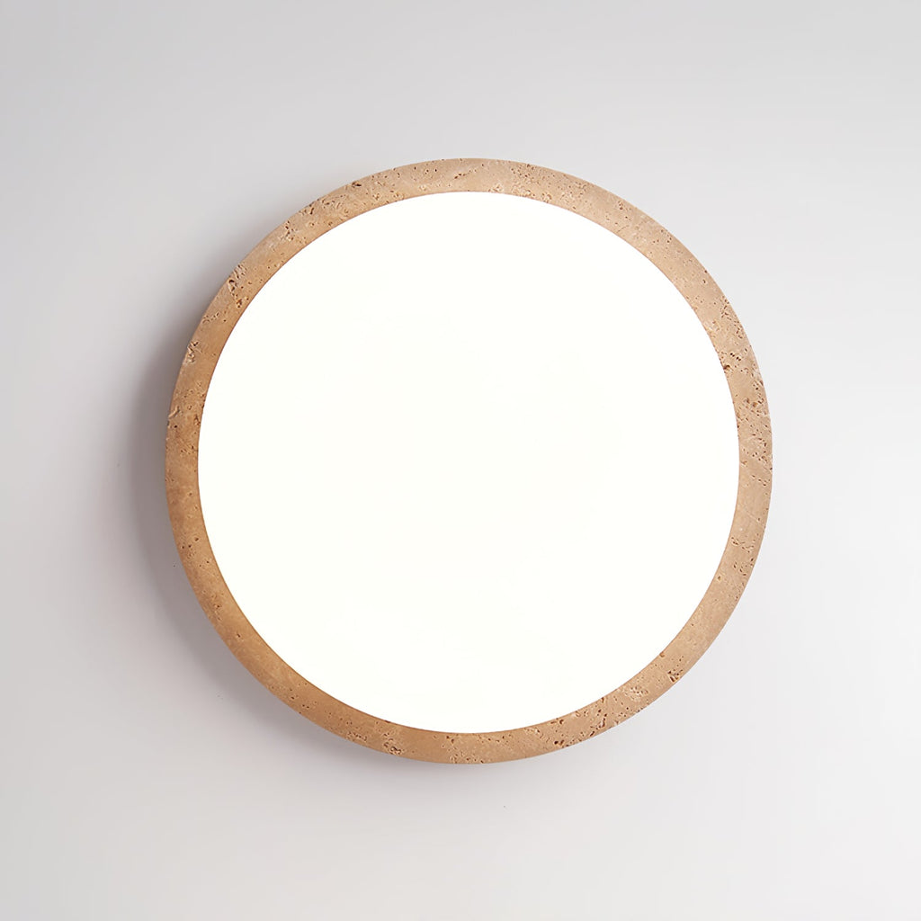 Etala Smooth-Edge Travertine Ceiling Light - Kingsley Beaumont