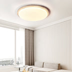 Etala Smooth-Rim Travertine Ceiling Light