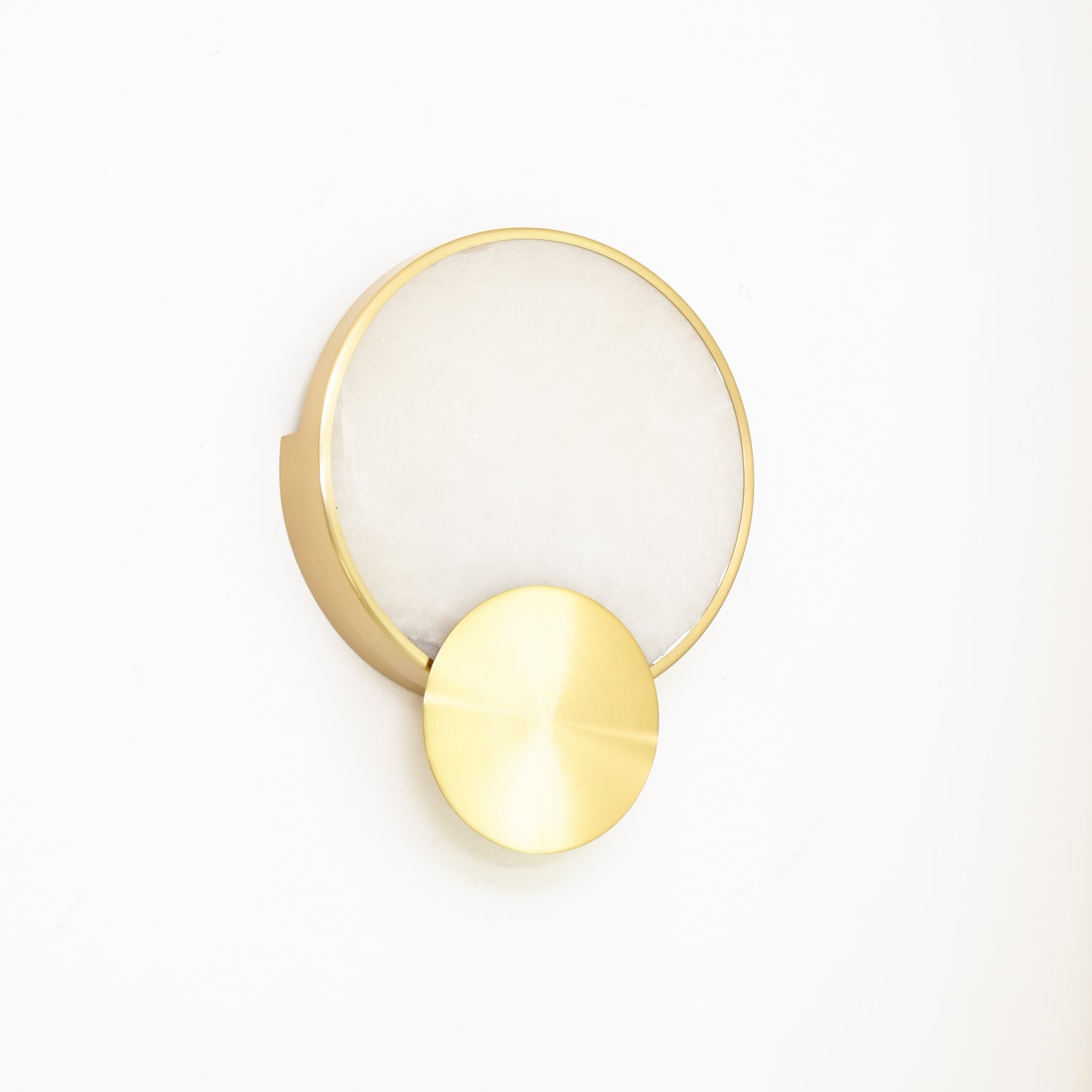 Myvelarae Wall Light Circular in Alabaster - Kingsley Beaumont