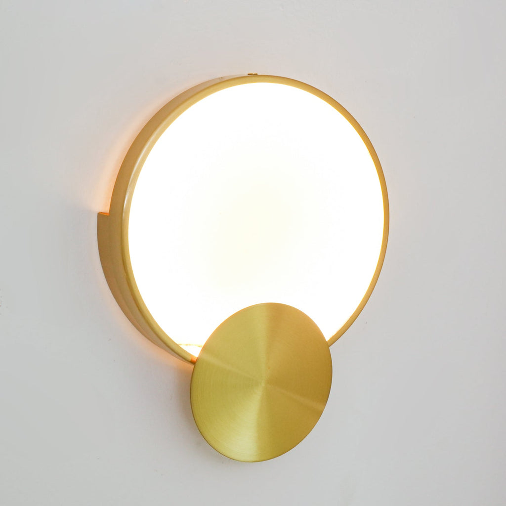 Myvelarae Wall Light Circular in Alabaster - Kingsley Beaumont