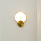 Myvelarae Wall Light Circular in Alabaster - Kingsley Beaumont