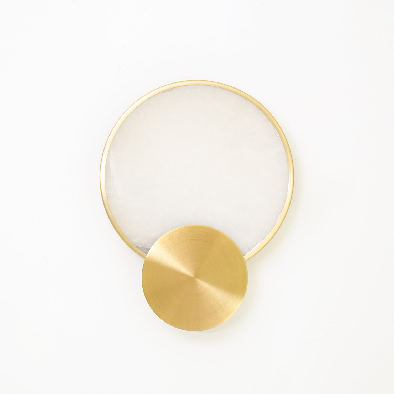 Myvelarae Wall Light Circular in Alabaster - Kingsley Beaumont
