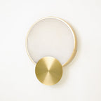 Myvelarae Wall Light Circular in Alabaster - Kingsley Beaumont