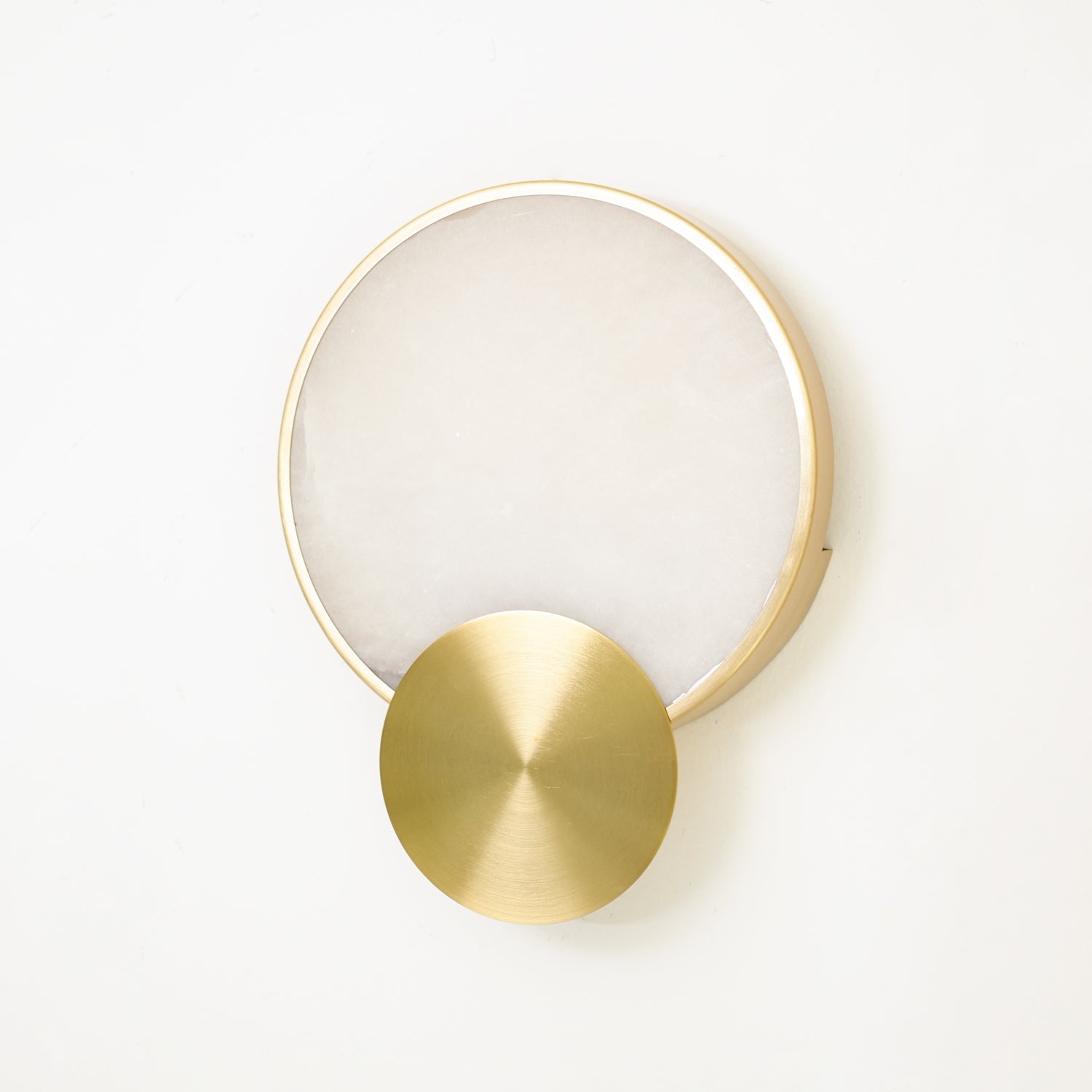 Myvelarae Wall Light Circular in Alabaster - Kingsley Beaumont