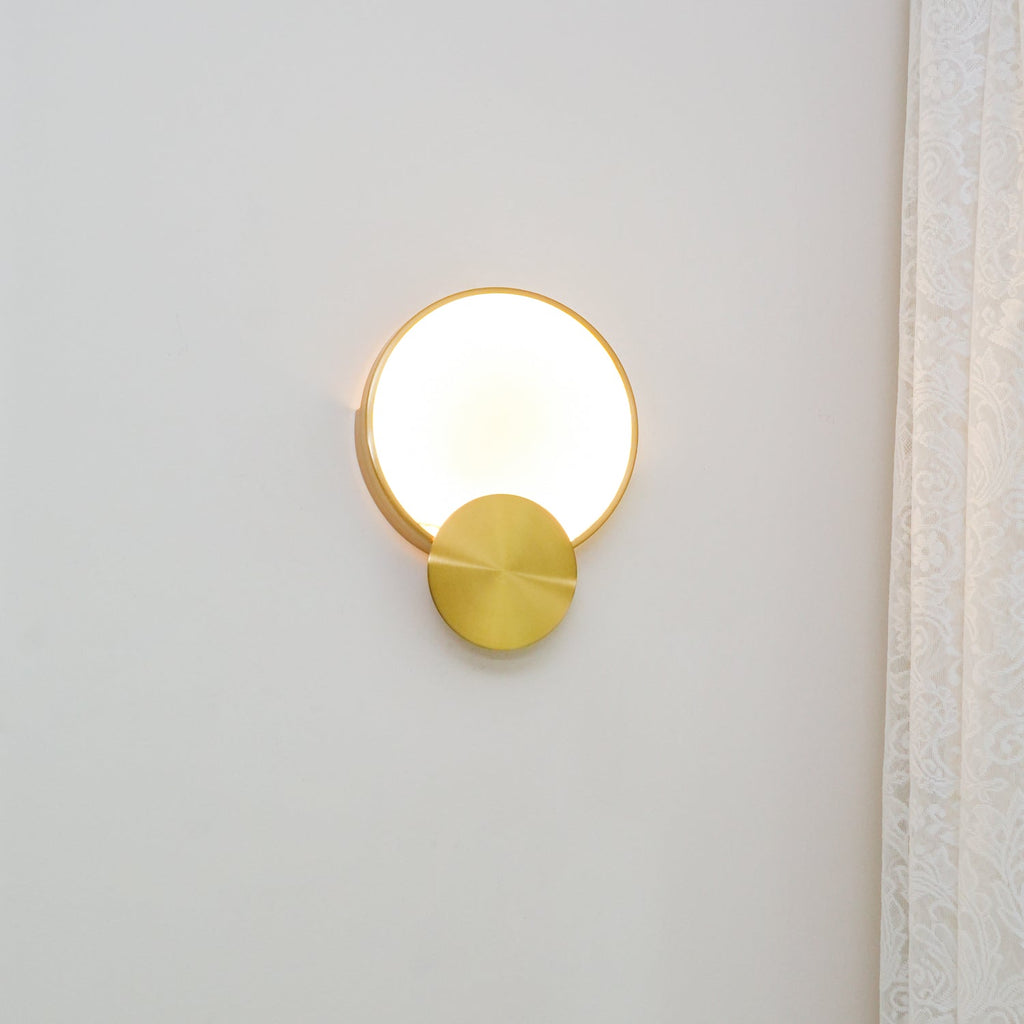 Myvelarae Wall Light Circular in Alabaster - Kingsley Beaumont