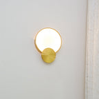 Myvelarae Wall Light Circular in Alabaster - Kingsley Beaumont