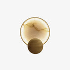 Myvelarae Wall Light Circular in Alabaster - Kingsley Beaumont