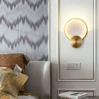 Myvelarae Wall Light Circular in Alabaster - Kingsley Beaumont