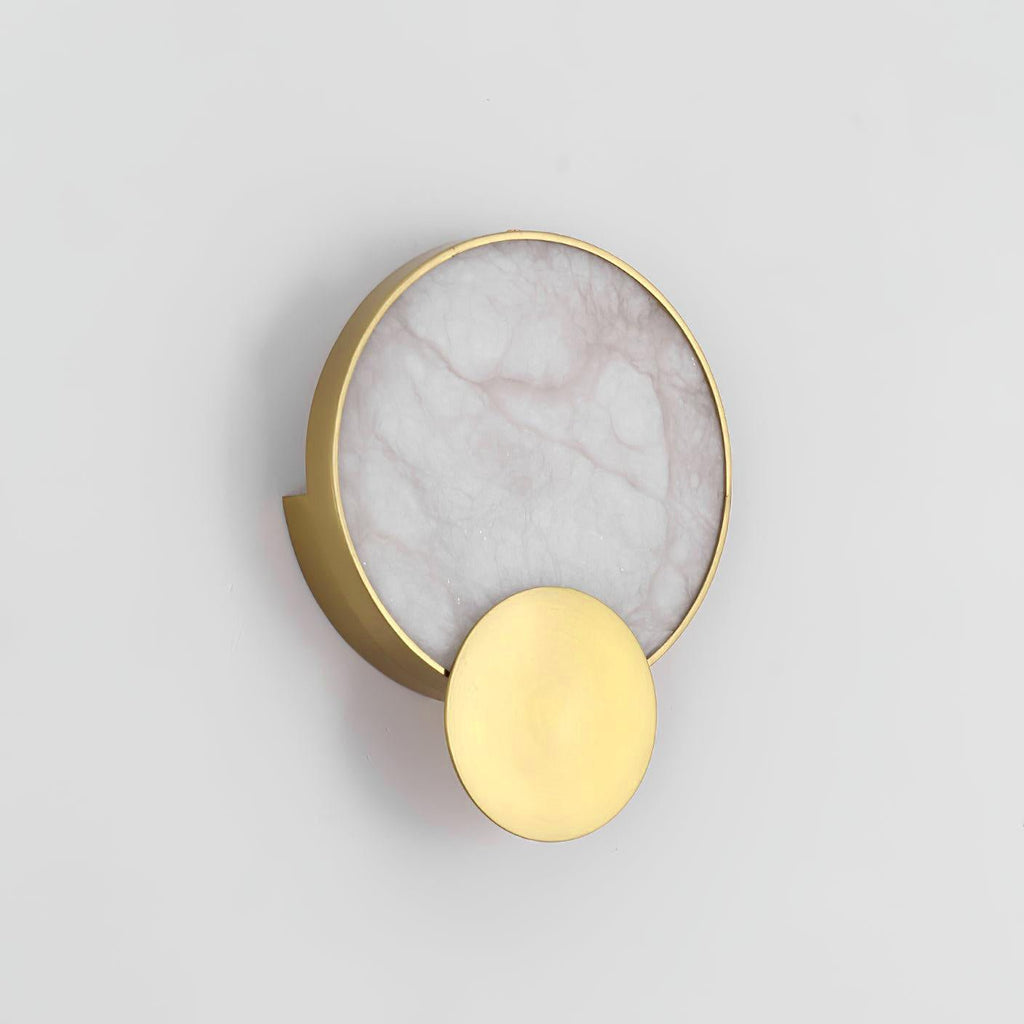 Myvelarae Wall Light Circular in Alabaster - Kingsley Beaumont