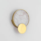 Myvelarae Wall Light Circular in Alabaster - Kingsley Beaumont