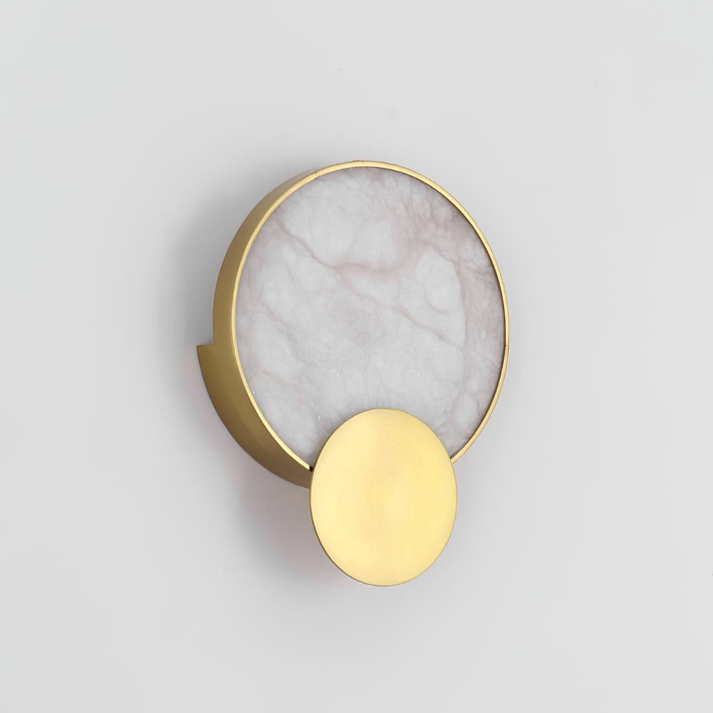Myvelarae Wall Light Circular in Alabaster - Kingsley Beaumont