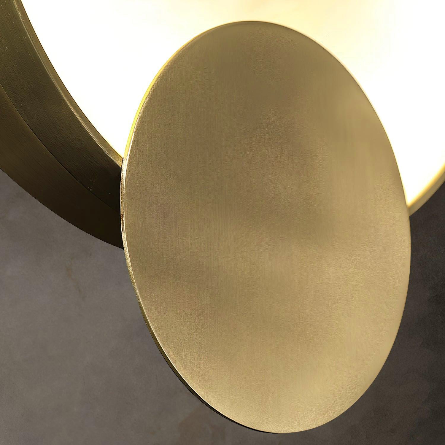 Myvelarae Wall Light Circular in Alabaster - Kingsley Beaumont