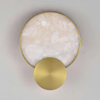 Myvelarae Circular Alabaster Wall Light