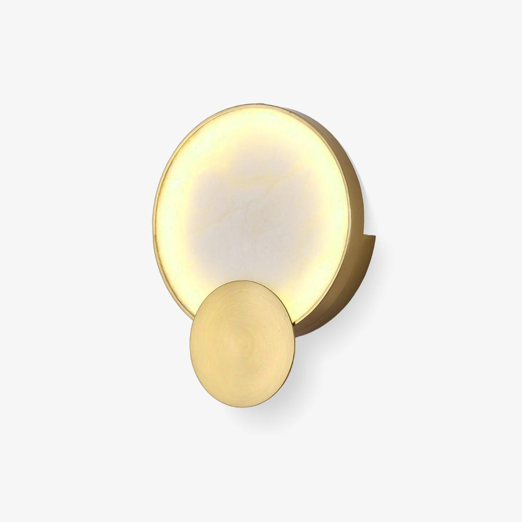 Myvelarae Wall Light Circular in Alabaster - Kingsley Beaumont
