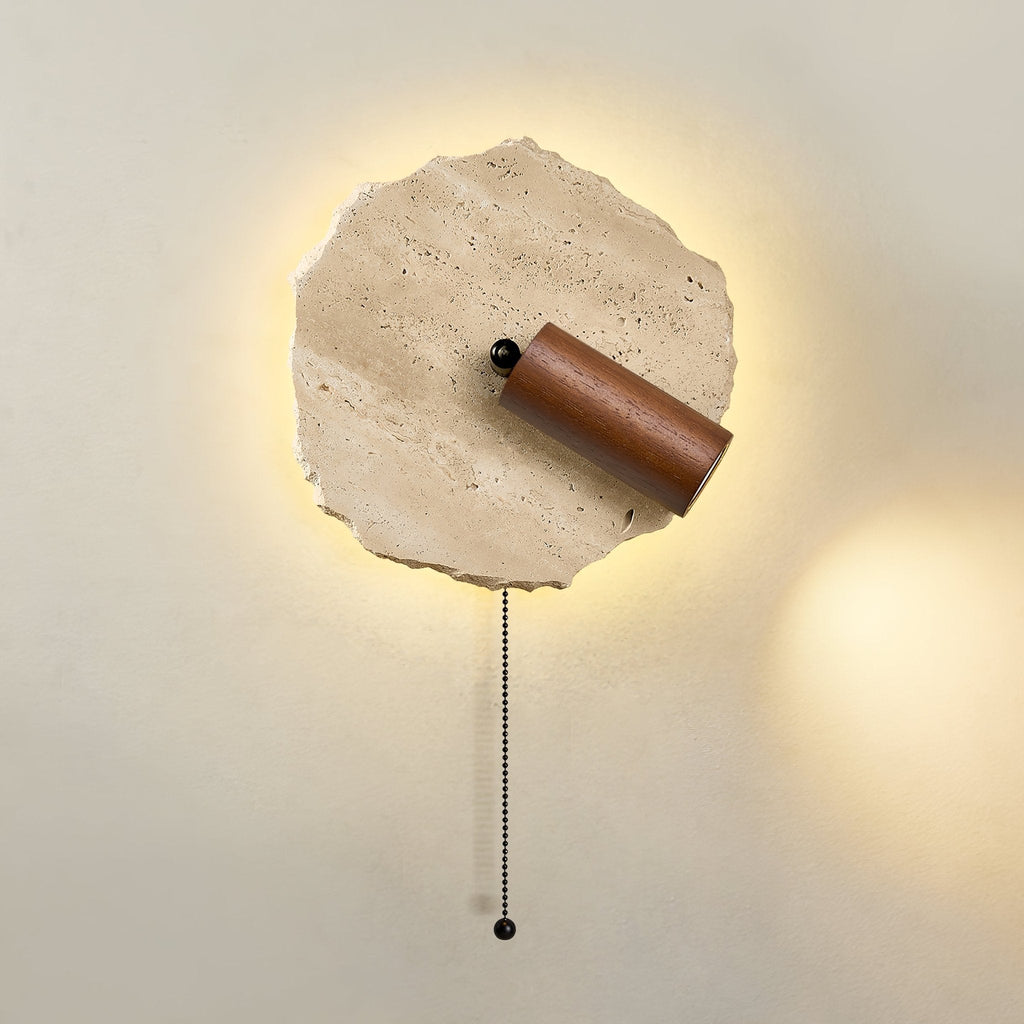 Cleo Travertine Wall Light Spotlight