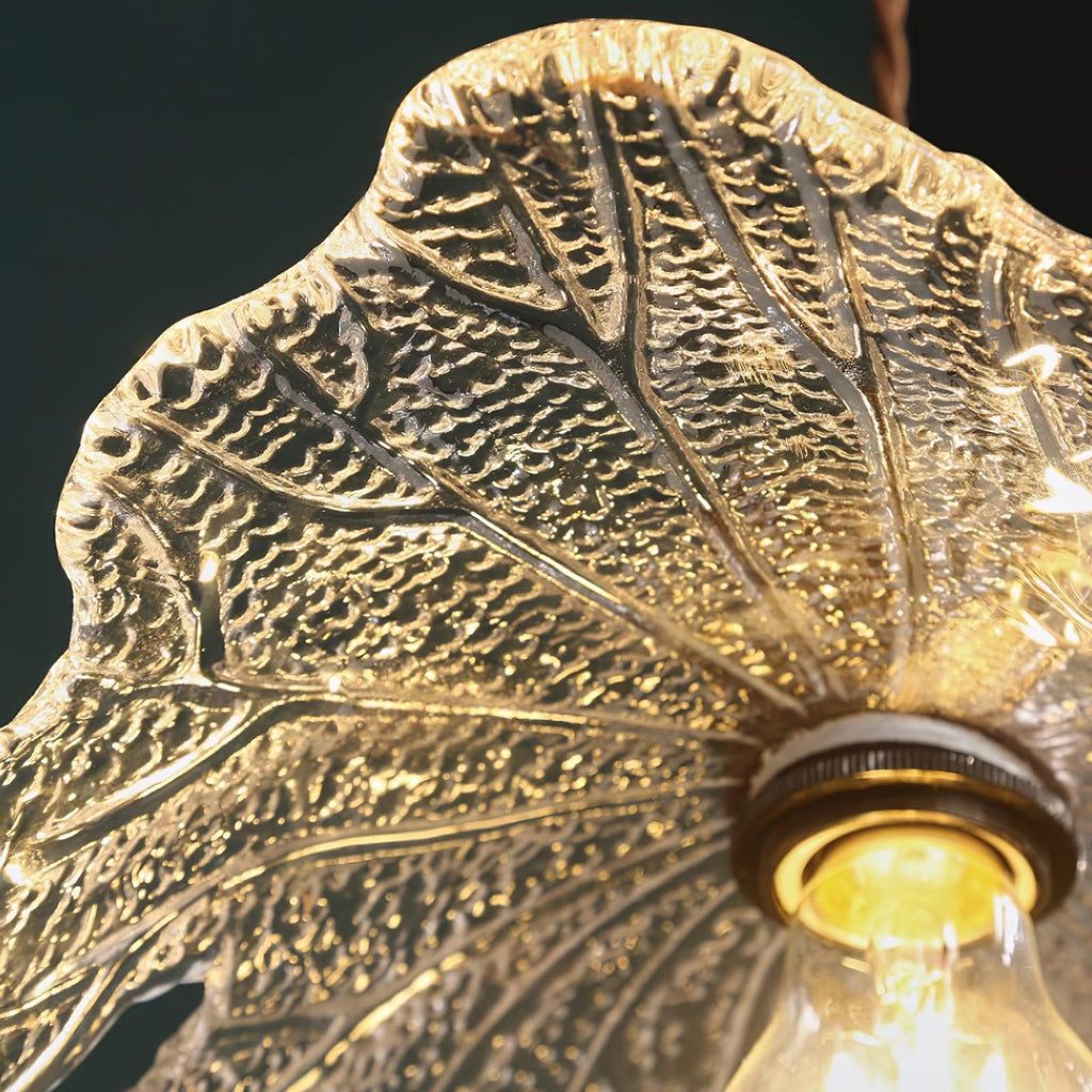 Pendant Lamp Tiffany-Style Glass Floral Shade Art