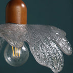 Pendant Lamp Tiffany-Style Glass Floral Shade Art