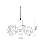 Pendant Lamp Tiffany-Style Glass Floral Shade Art