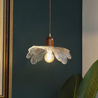 Pendant Lamp Tiffany-Style Glass Floral Shade Art