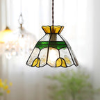 Eldine Stained Glass Pendant Light