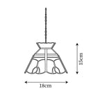 Eldine Stained Glass Pendant Light