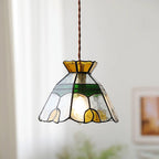Eldine Stained Glass Pendant Light