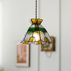 Eldine Stained Glass Pendant Light