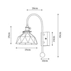 Vorelle Vintage Stained Wall Light