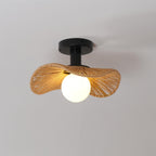Fynora Woven Semi Flush Ceiling Light